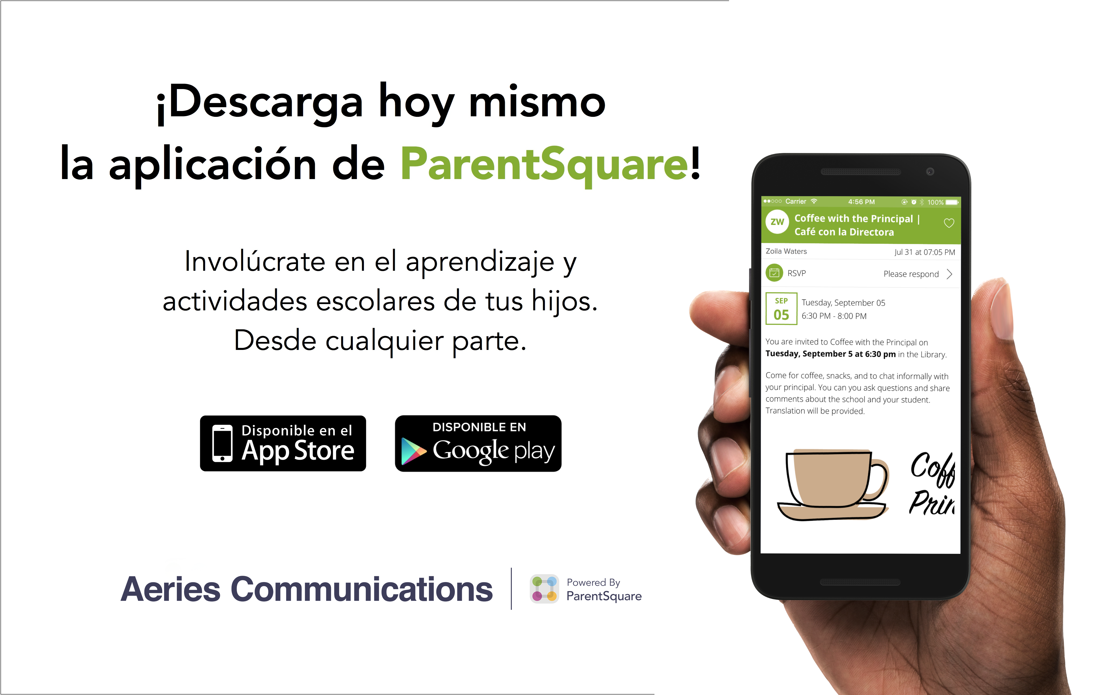 ParentSquare app Spanish