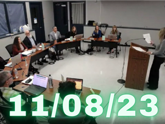 Link to board meeting video from 11/08/23