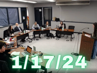 Board meeting recording for 1/17/24